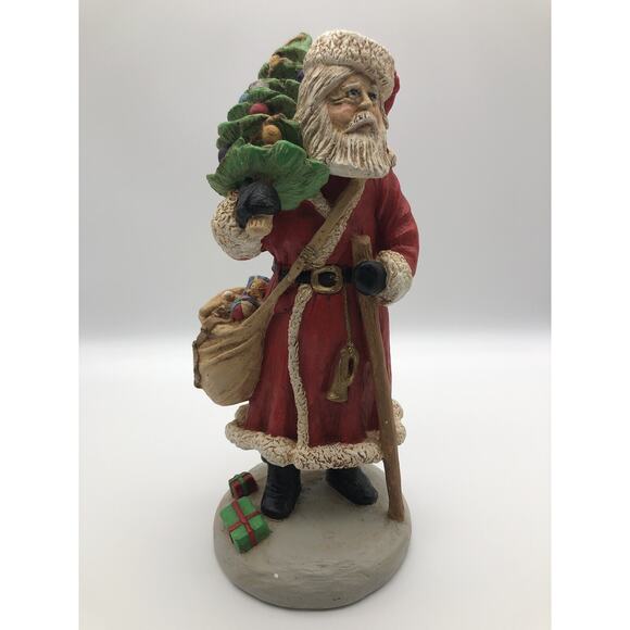 Santa Claus Florentine Art Studio 1987 Vintage Christmas Sculpture Tree 20-1360 - Picture 1 of 8